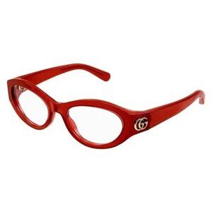 NEW GUCCI CAT EYE EYEGLASSES GUCCI RED CLEAR EYEWEAR